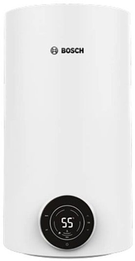 Водонагрівач електр. BOSCH круглий Tronic 4000T, 80л, 2кВт, сухий тен, вертикальний монтаж, електр. кер-ння, B, білий