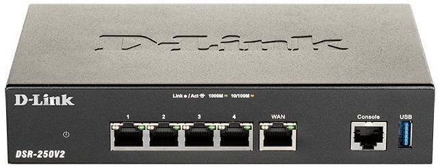 Мультисервiсний маршрутизатор D-Link DSR-250V2 4xGE LAN, 1xGE WAN