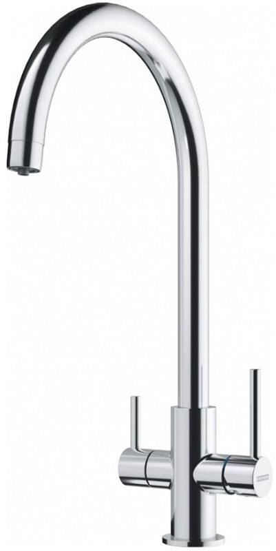 Змішувач для кухні Franke Lina Clear Water, довж.виливу - 272 мм, поворотний, 1+1 фільтр, хром