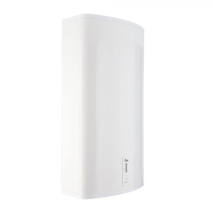 Водонагрівач електр. TIKI плаский FTG, 50л, 2кВт, ун. монтаж, електр. кер-ння, B, білий, 700152