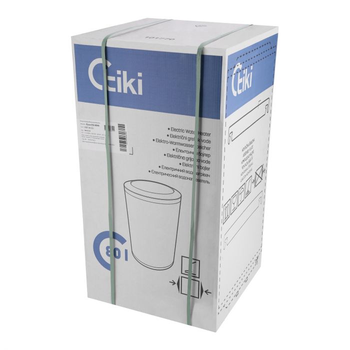 Водонагрівач електр. TIKI круглий GBF, 80л, 2кВт, сухий тен, електр. кер-ння, B, білий, 700157