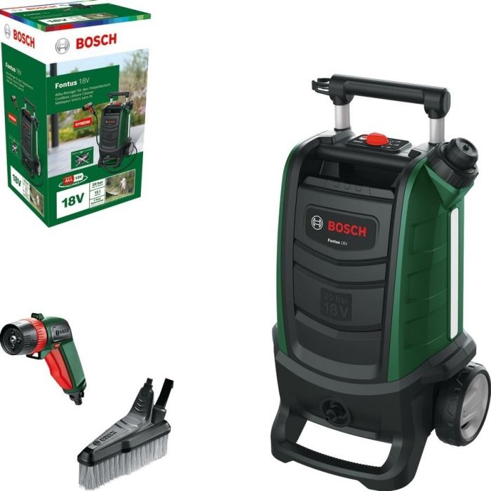 Мінімийка акумуляторна Bosch Fontus 18V 18В  20бар 386л/год 7.5кг без АКБ і ЗП