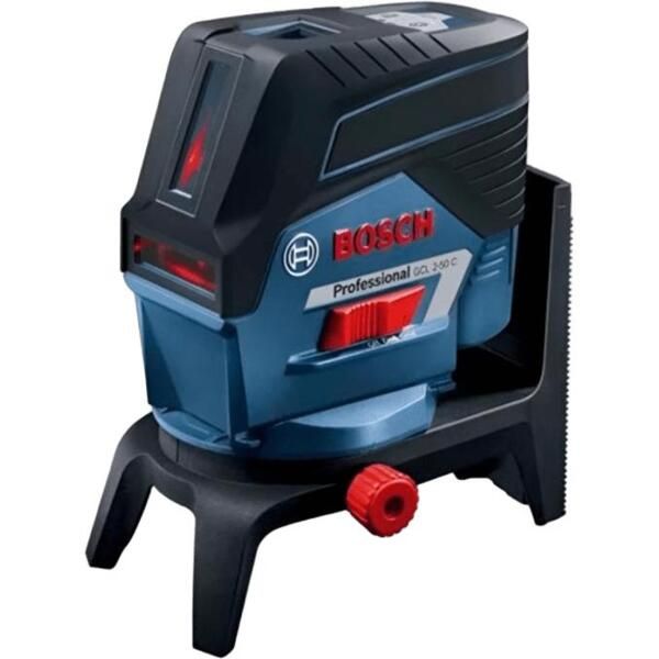 Нівелір лазерний Bosch GCL2-50C+RM2+BT150 до 10м, ±0.3мм/м, 4AAx1.5В, IP54, штативі, чохол, мішеннь, 0.6кг