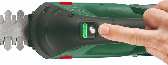 Ножиці для трави акумуляторні Bosch AdvancedShear 18V-10  + насадка кущоріз 10/20см крок різу 8мм 1xPBA 2.0Ah 2.45кг