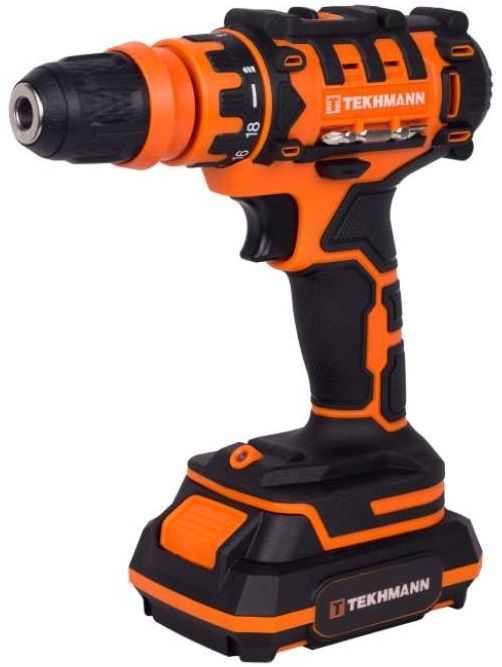 Шурупокрут-дриль акумуляторний Tekhmann TCD-21/2 DFR 21В 2х2А·год 28Нм 350·1500об·хв 1.4кг