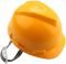 Каска захисна Tolsen, пластик поліпропілен РР, пряжка для регулювання, навушники, жовтий