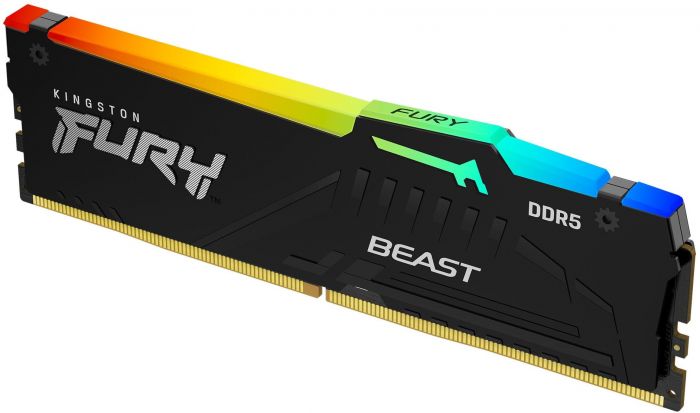 Пам'ять ПК Kingston DDR5 64GB KIT (32GBx2) 6400 FURY Beast RGB XMP
