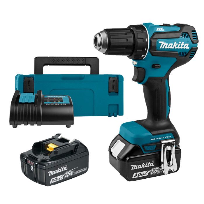 Шурупокрут-дриль акумуляторний Makita DDF485SFJ 18B 1х3А·год 27-50Нм 0-500·0-1900 об·хв кейс 1.7кг