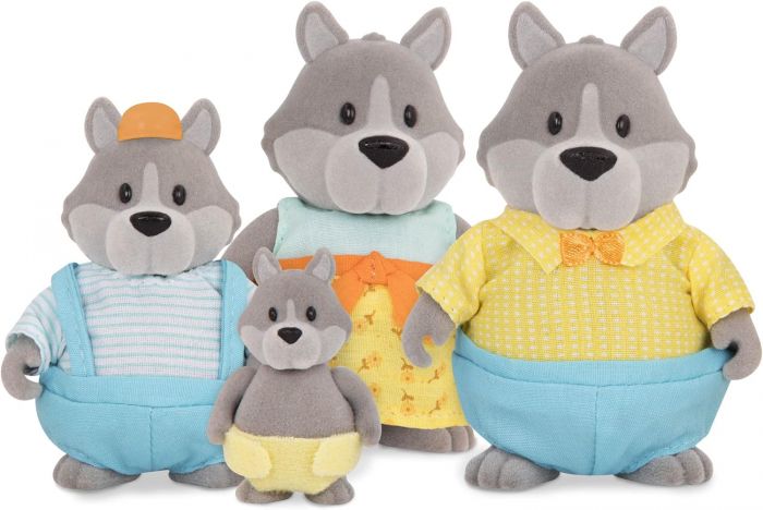 Набір фігурок Li'l Woodzeez Сім'я Вовків 4од