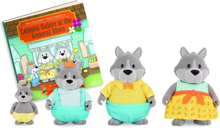 Набір фігурок Li'l Woodzeez Сім'я Вовків 4од