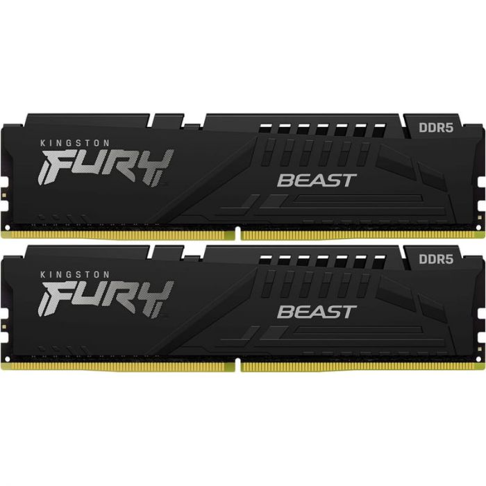 Пам'ять ПК Kingston DDR5 16GB KIT (8GBx2) 5600 FURY Beast Black EXPO