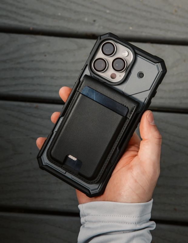 Чохол UAG для карт магнітний з підставкою, Metropolis Wallet PU, Black