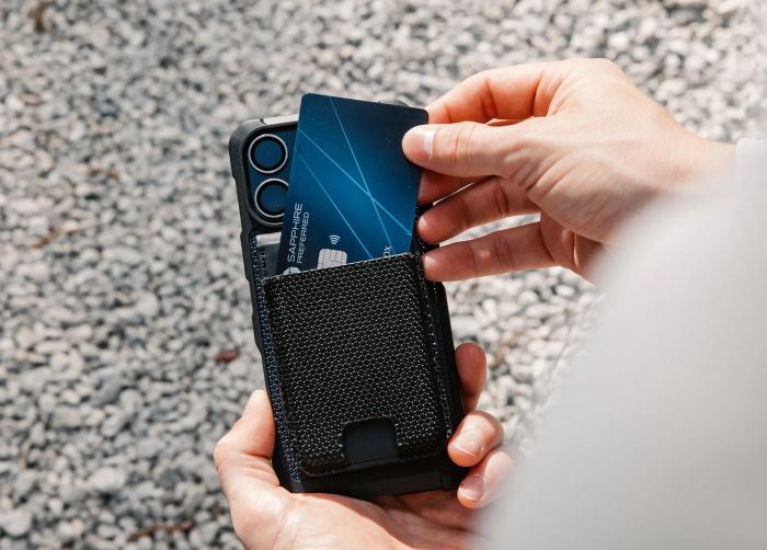 Чохол UAG для карт магнітний з підставкою, Metropolis Wallet Kevlar, Black