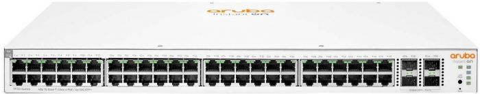 Комутатор HPE Aruba Instant On 1930 48G Class4 PoE 4SFP/SFP+ 370W, 48xGE, 4xGE SFP ports, LT Warranty