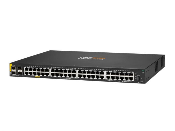 Комутатор HPE Aruba 6100, 48xGE, 4xGE SFP Ports, PoE Class 4 370W, LT Warranty