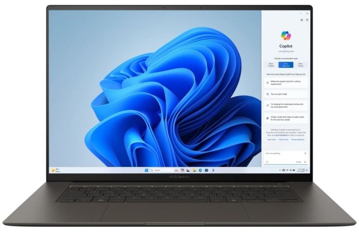 Ноутбук ASUS Zenbook S 16 UM5606KA-RK741W 16" 3K OLED, AMD AI 7 350, 24GB, F1TB, UMA, Win11, Сірий