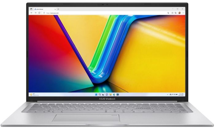 Ноутбук ASUS Vivobook 17 X1704VA-AU210 17.3" FHD IPS, Intel i3-1315U, 8GB, F512GB, UMA, NoOS, Сріблястий