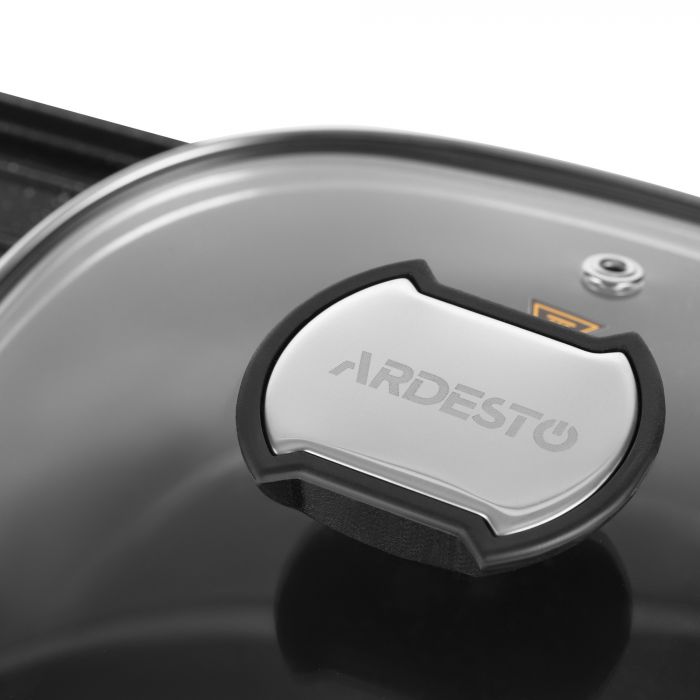 Гриль ARDESTO барбекю 2в1, 1500Вт, темп. режимів-3, метал/пластик, чорний