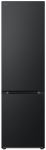 Холодильник LG з нижн. мороз., 203x60х68, холод.відд.-277л, мороз.відд.-107л, 2дв., А++, NF, інв., диспл внутр., Fresh Сonverter, Metal Fresh, чорний