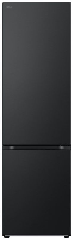 Холодильник LG з нижн. мороз., 203x60х68, холод.відд.-277л, мороз.відд.-107л, 2дв., А++, NF, інв., диспл внутр., Fresh Сonverter, Metal Fresh, чорний