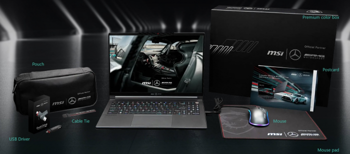 Ноутбук MSI Stealth MercedesAMG A1VGG 16.0 QHD+, Intel Core Ultra 9-185H, 32GB, F1TB, NVD4070-8, W11, чорний