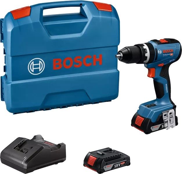 Шурупокрут-дриль акумуляторний Bosch GSB 18V-65 18В 2х2А·год 31·65Нм 0-2100об·хв ЗП GAL18V-20 кейс 1.12кг