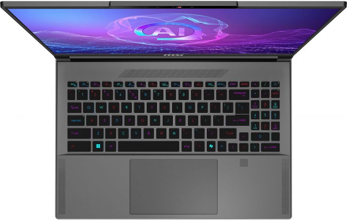 Ноутбук MSI Creator A16 AI+ A3XVGG 16 UHD, Ryzen AI 9 HX 370, 32GB, F2TB, NVD4070-8, W11P, сірий