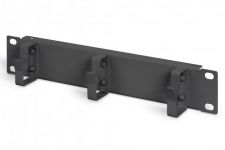 Кабельний організатор MIRSAN 10", 1U, 3 кільця, чорний