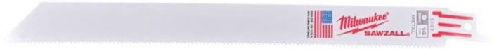 Полотно пиляльне для шабельної пилки Milwaukee THIN KERF по металу, крок зуба 1.8мм х 230мм, 5шт