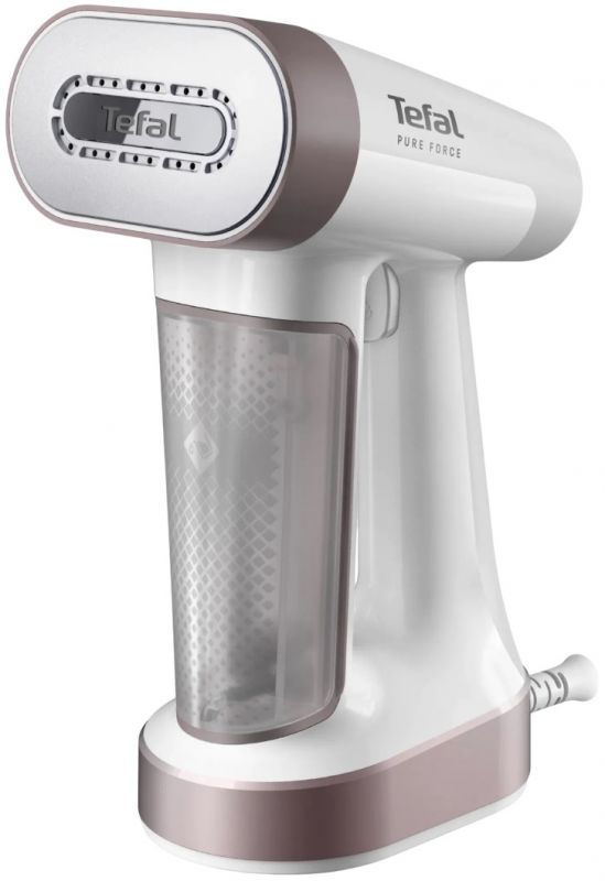 Відпарювач Tefal компактний Pure Force 2в1, 1800Вт, 180мл, постійна пара - 35гр, керам. підошва, білий
