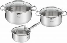 Набір посуду Tefal DUETTO+, 6предметів, нержавіюча сталь, скло