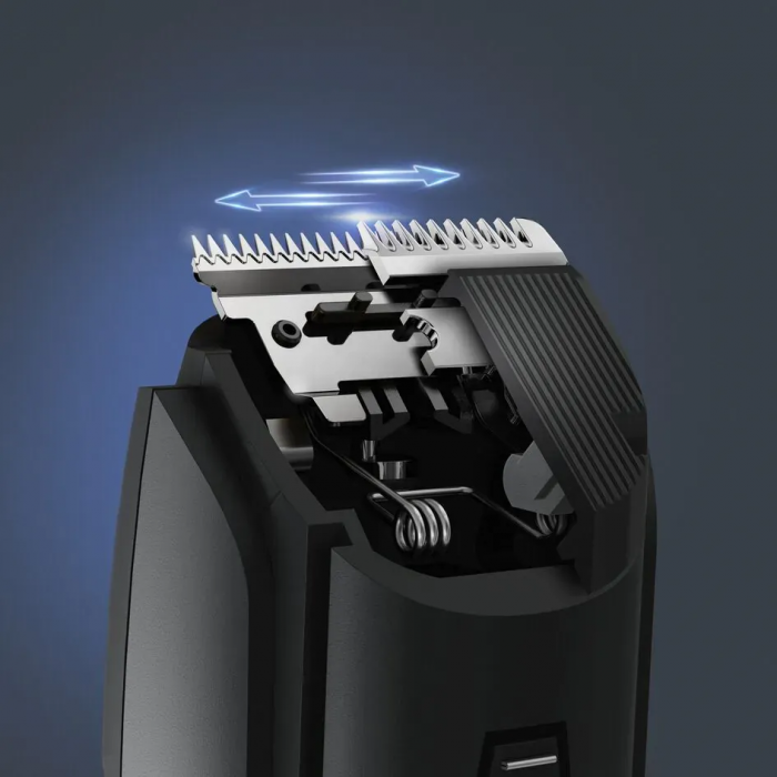 Тример Rowenta Stylis Easy, для бороди і вусів, мережа+акум., насадок-2, сталь, чорний