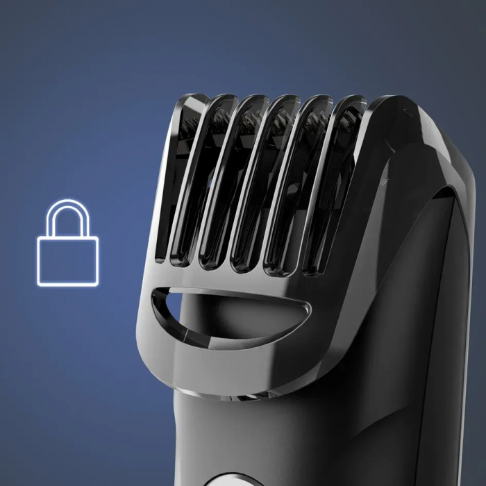 Тример Rowenta Stylis Easy, для бороди і вусів, мережа+акум., насадок-2, сталь, чорний