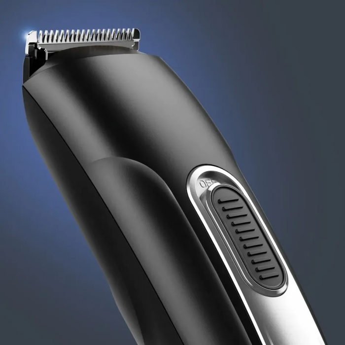 Тример Rowenta Stylis Easy, для бороди і вусів, мережа+акум., насадок-2, сталь, чорний