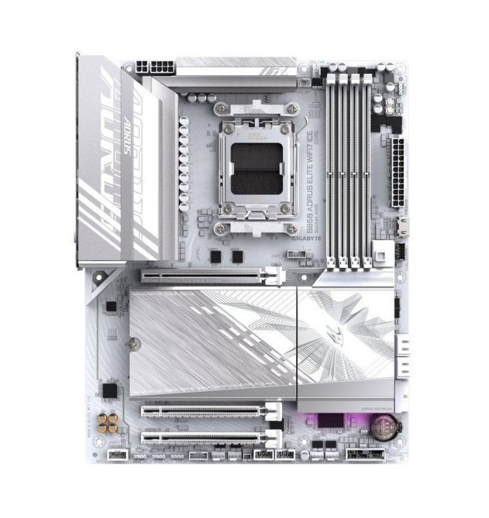 Материнська плата GIGABYTE B850 A ELITE WF7 ICE sAM5 B850 4xDDR5 M.2 Wi-Fi BT DP Type-C ATX