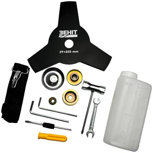 Тример садовий бензиновий Зеніт ЗТБ-А 3000 v2.0 52см.куб 3.8к.с. ліска 42см ніж 25.5см 6.6кг