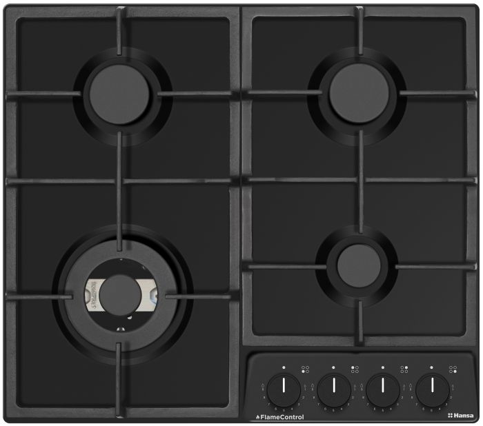 Варильна поверхня Hansa газова, 59см, чавун, чорний