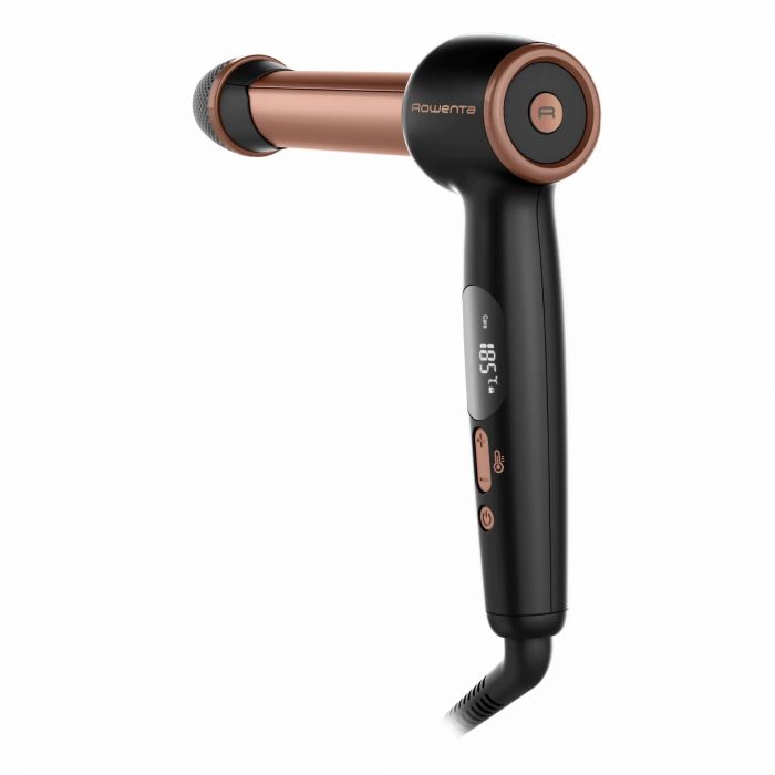 Стайлер Rowenta Twist Curl, автоматичний, темп.режимів-4, 150C–210С, кераміка, рукавича та термопідкладка, чорно-золотий