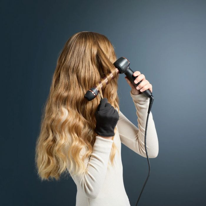 Стайлер Rowenta Twist Curl, автоматичний, темп.режимів-4, 150C–210С, кераміка, рукавича та термопідкладка, чорно-золотий