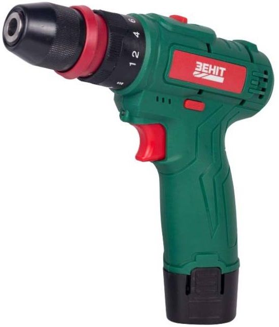 Шурупокрут-дриль акумуляторний Зеніт ЗША-12/15 DFR 12В 2х1.5А·год 18Нм 350·1350об·хв 0.95кг