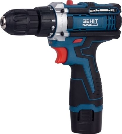Шурупокрут-дриль акумуляторний Зеніт Профі ЗПША-12/15 S2 12В 2х1.5А·год 25Нм 350·1500об·хв