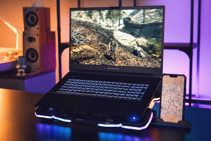 Підставка для ноутбука 2E GAMING CPG-011, до 17.3", 1xUSB-A, 1xUSB-C, LCD, RGB, чорний