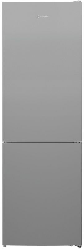 Холодильник Indesit з нижн. мороз., 185x60х67, холод.відд.-223л, мороз.відд.-120л, 2дв., А++, ST, сріблястий