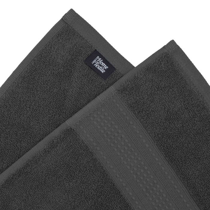 Рушник махровий Ardesto SuperSoft 50х90см, 100% бавовна, сірий темний