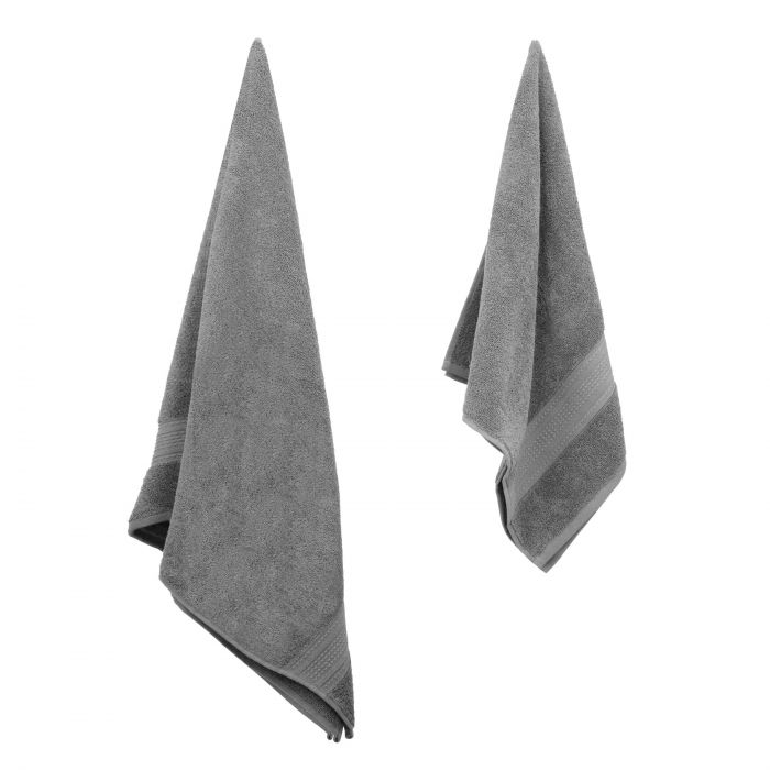 Рушник махровий Ardesto SuperSoft 50х90см, 100% бавовна, сірий