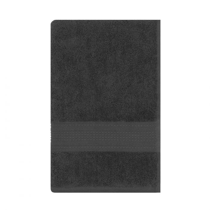 Рушник махровий Ardesto SuperSoft 70х140см, 100% бавовна, сірий темний