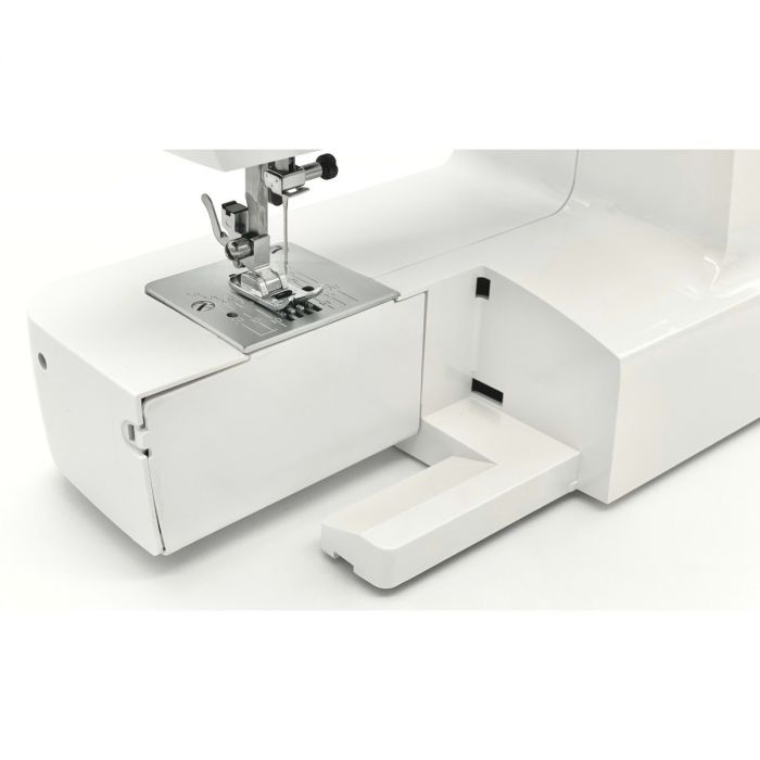 Швейна машина МINERVA Horizon R, електромех., 71 Вт, 13 швейних операцій, петля напівавтомат, білий