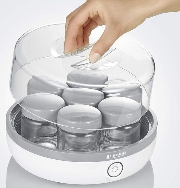 Йогуртниця  Severin 13Вт, пластик, біло-сірий