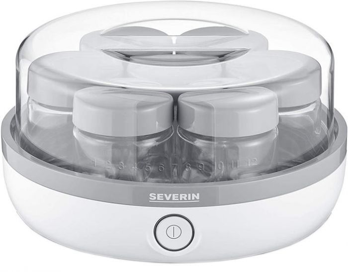 Йогуртниця  Severin 13Вт, пластик, біло-сірий