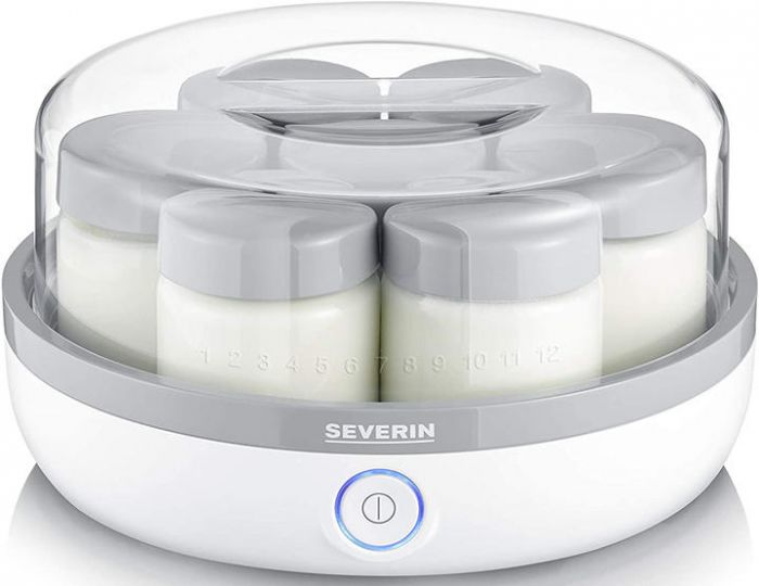 Йогуртниця  Severin 13Вт, пластик, біло-сірий